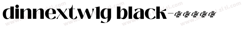 dinnextw1g black字体转换